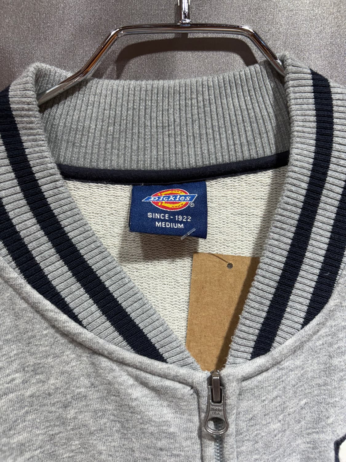 M DICKIES 디키즈 그레이 코튼 바시티 자켓 상품이미지5