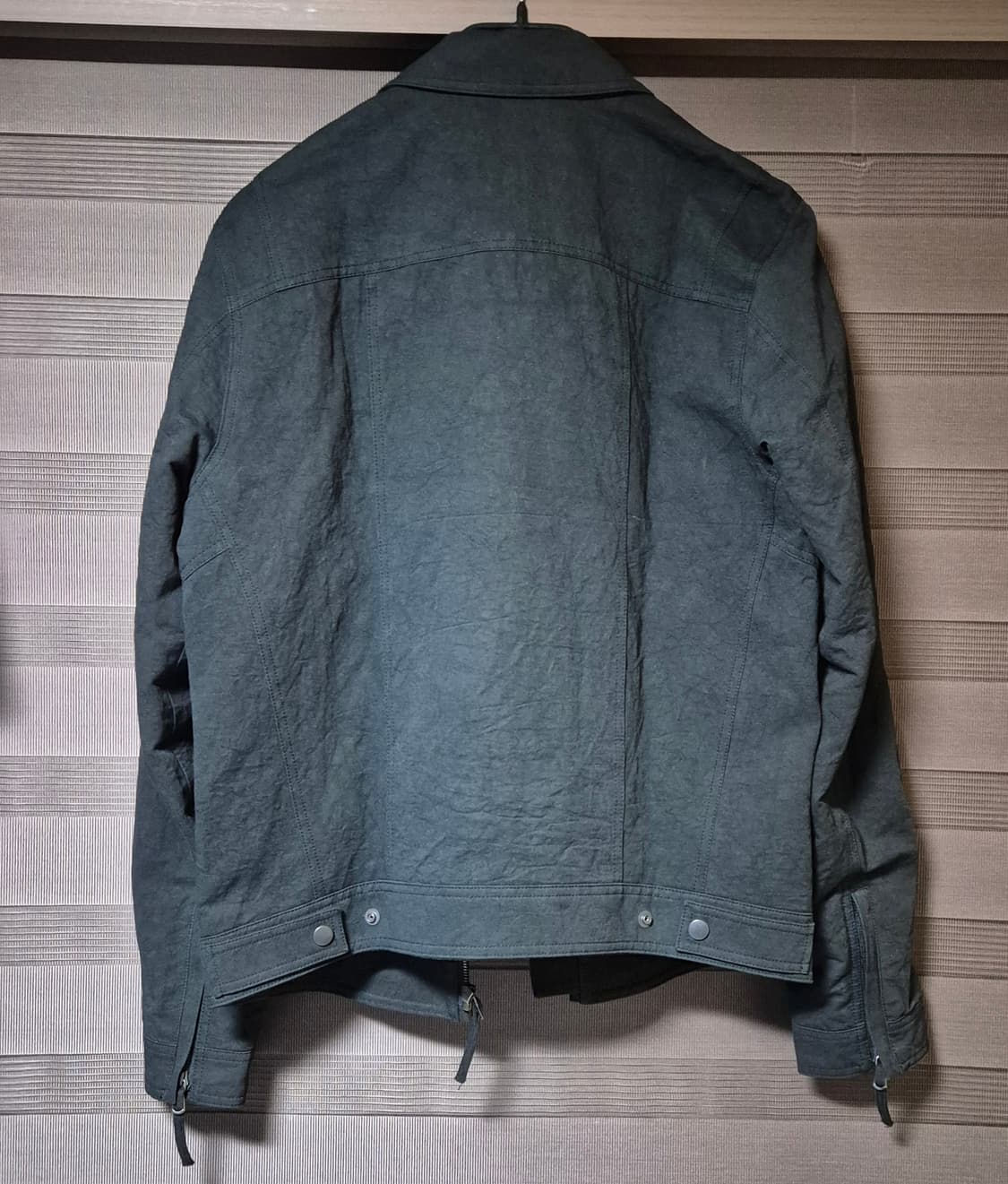 [L]블랙멀 25fw 워크 블루종 블랙 상품이미지4