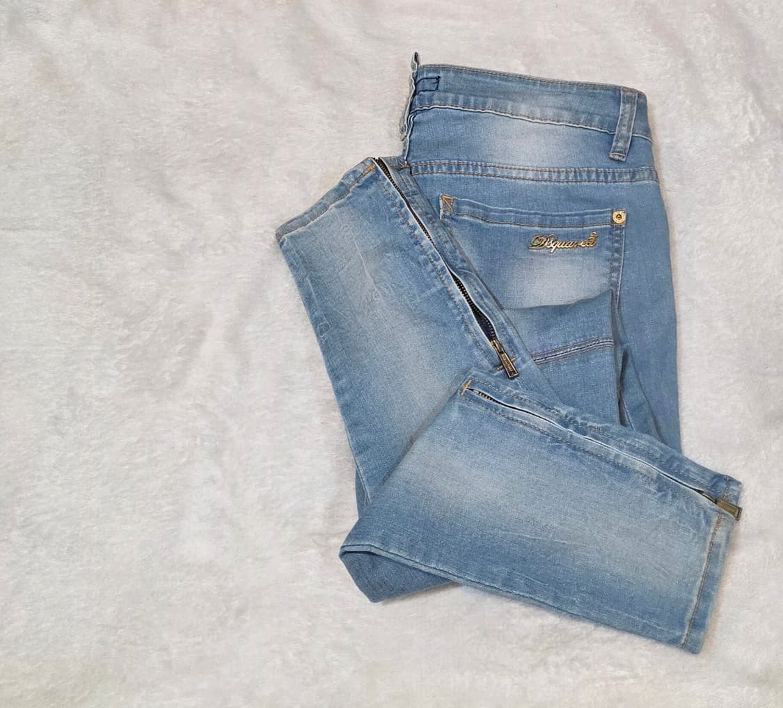 DSQUARED 디스퀘어드 밑단 지퍼 스키니진 데님 팬츠 상품이미지6