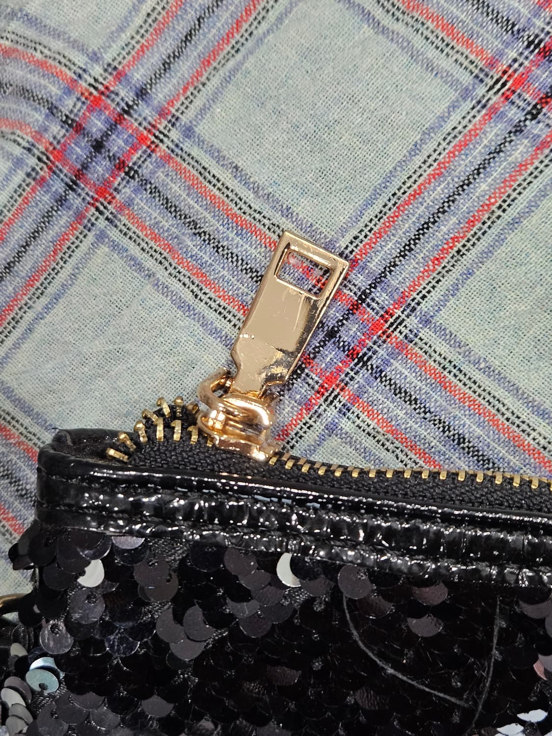 블랙 스팽글 클러치백/크로스백 상품이미지6