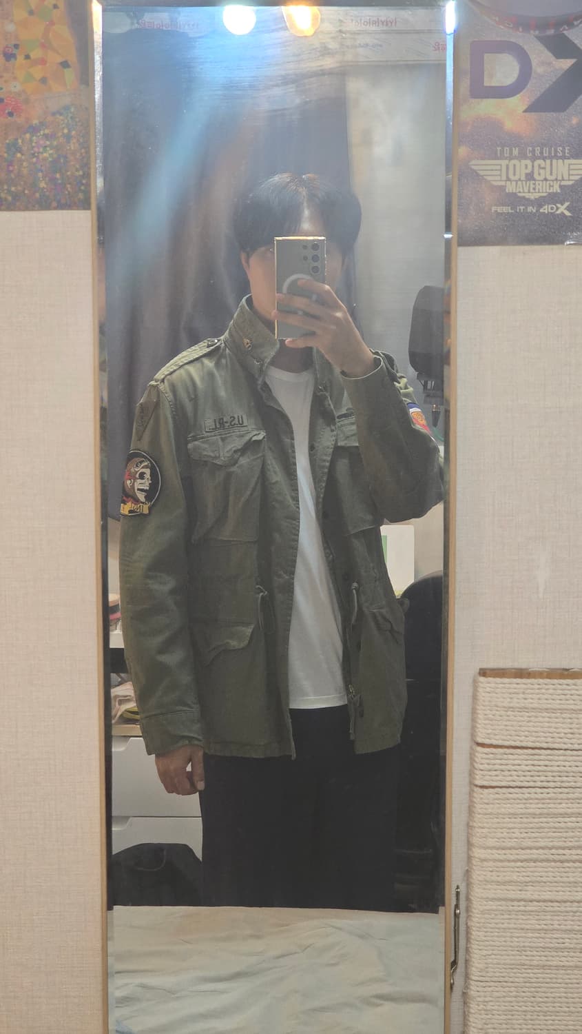 폴로 랄프로렌 해골 야상 M 상품이미지3