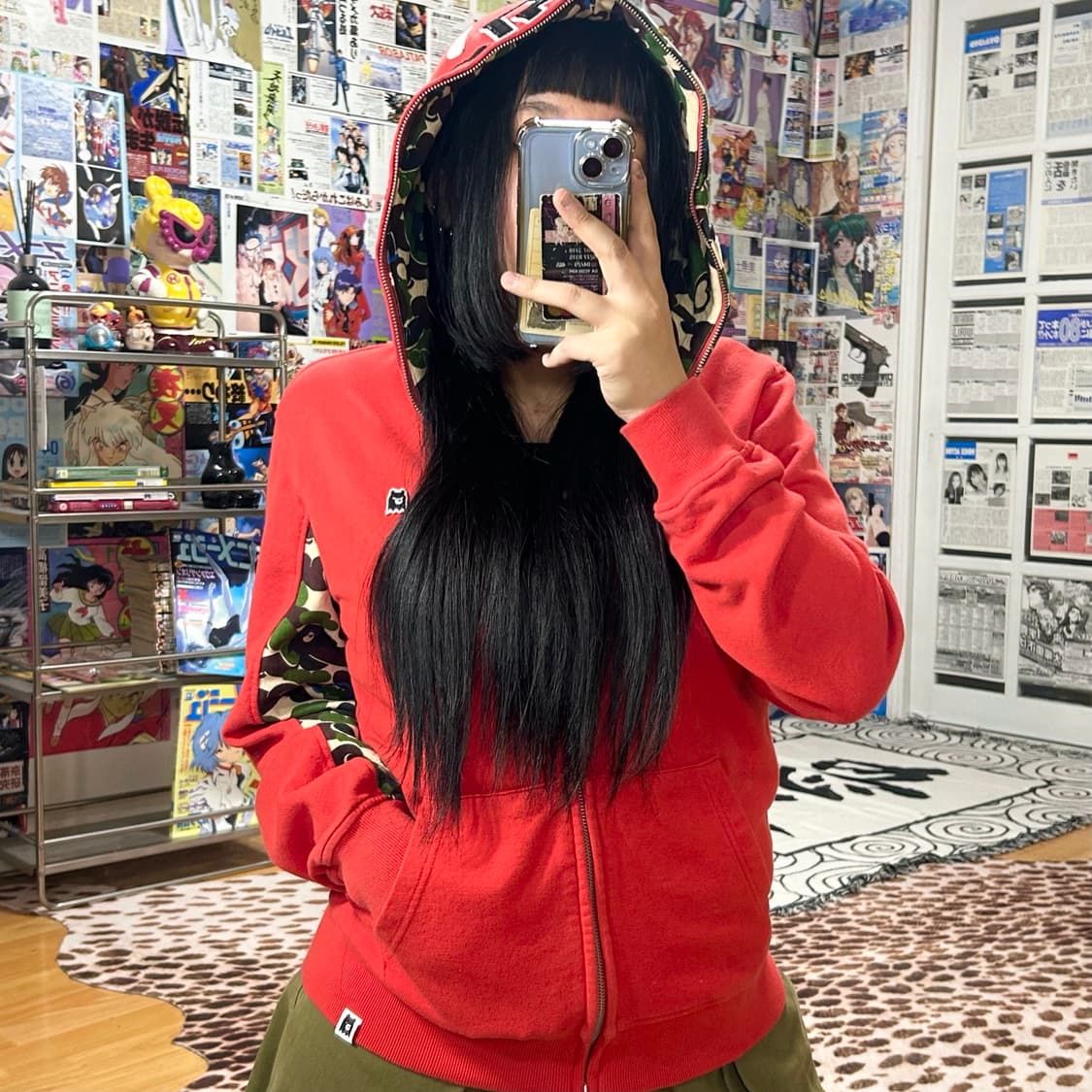 후부 카모 스트릿 패치 후드집업 상품이미지1