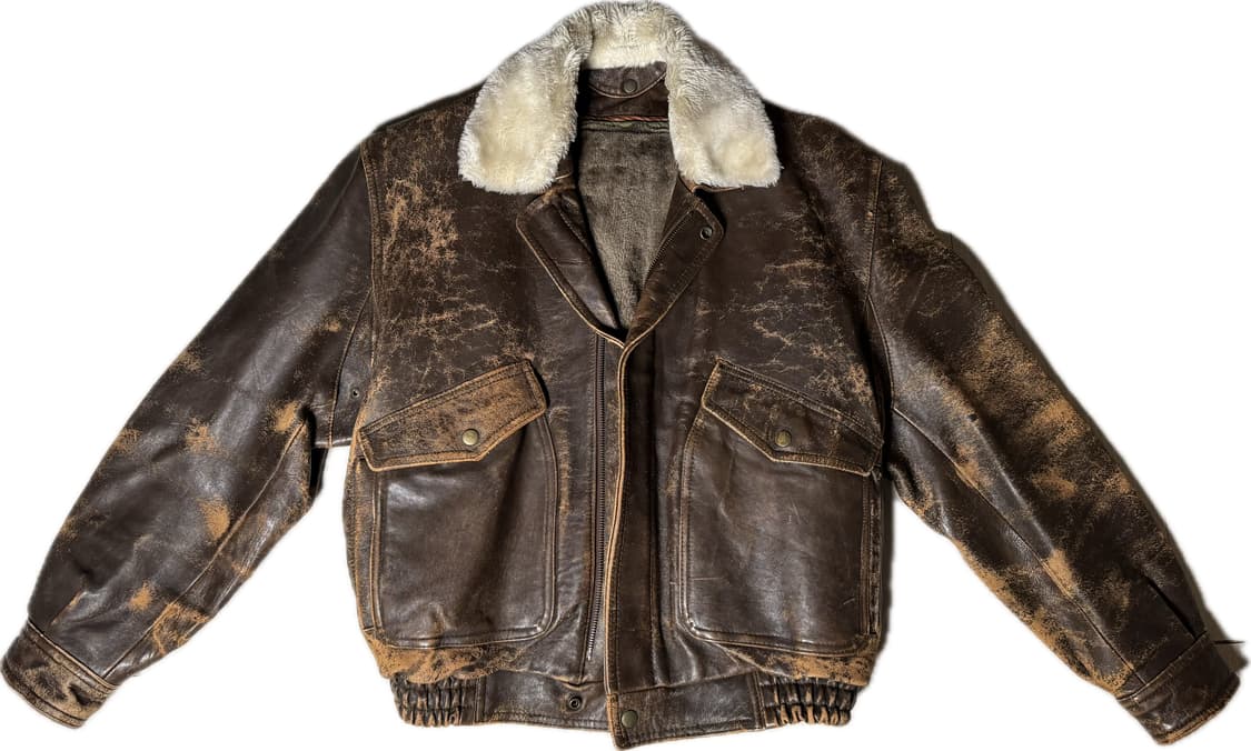 빈티지 가죽자켓(퍼 분리 가능) 상품이미지1