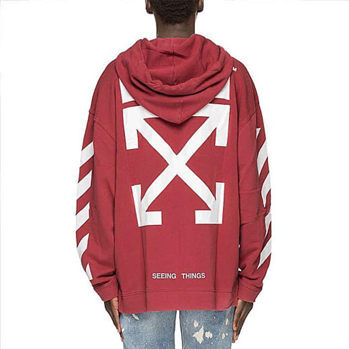 새상품 오프화이트 애로우 후드티 상품이미지1