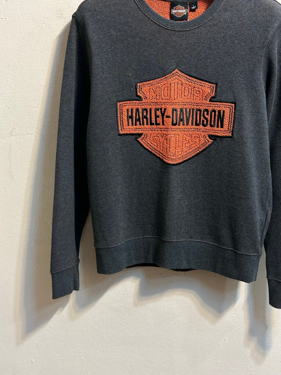 할리데이비슨 테리 패치 로고 크루넥 스웻셔츠 상품이미지3