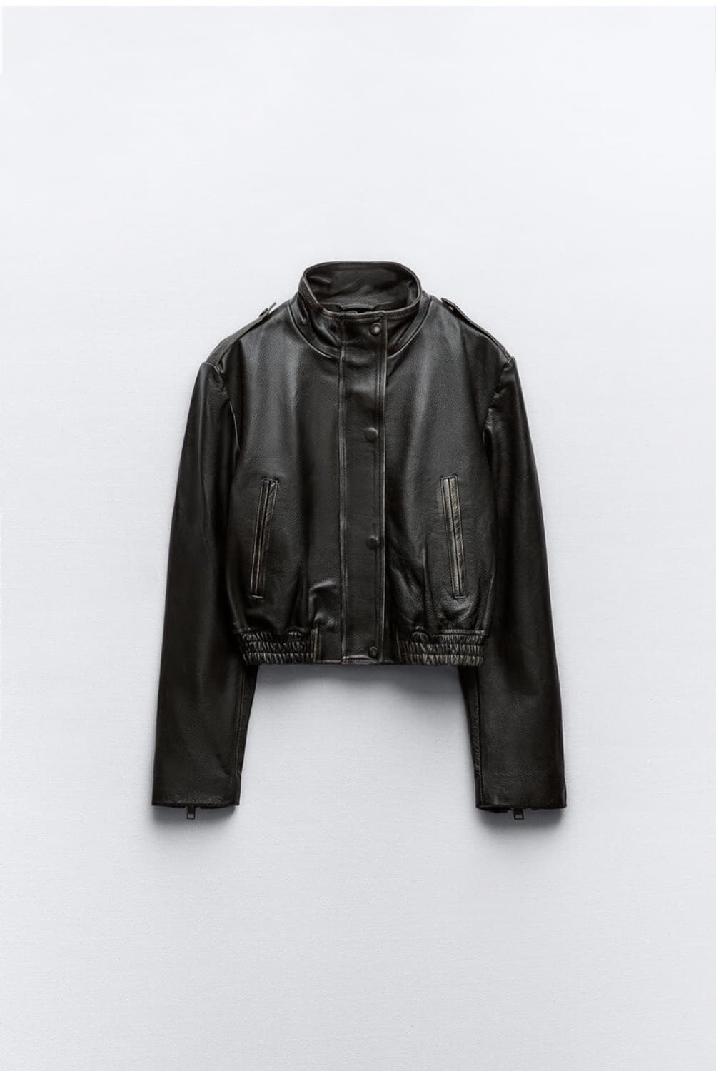 Zara vintage leather jacket (sheepskin) 상품이미지1