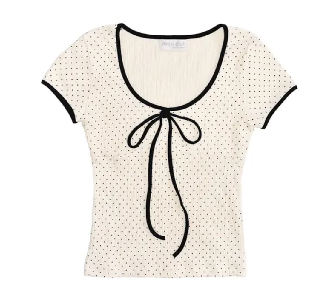 아쿠비클럽 dot ribbon tee 상품이미지3