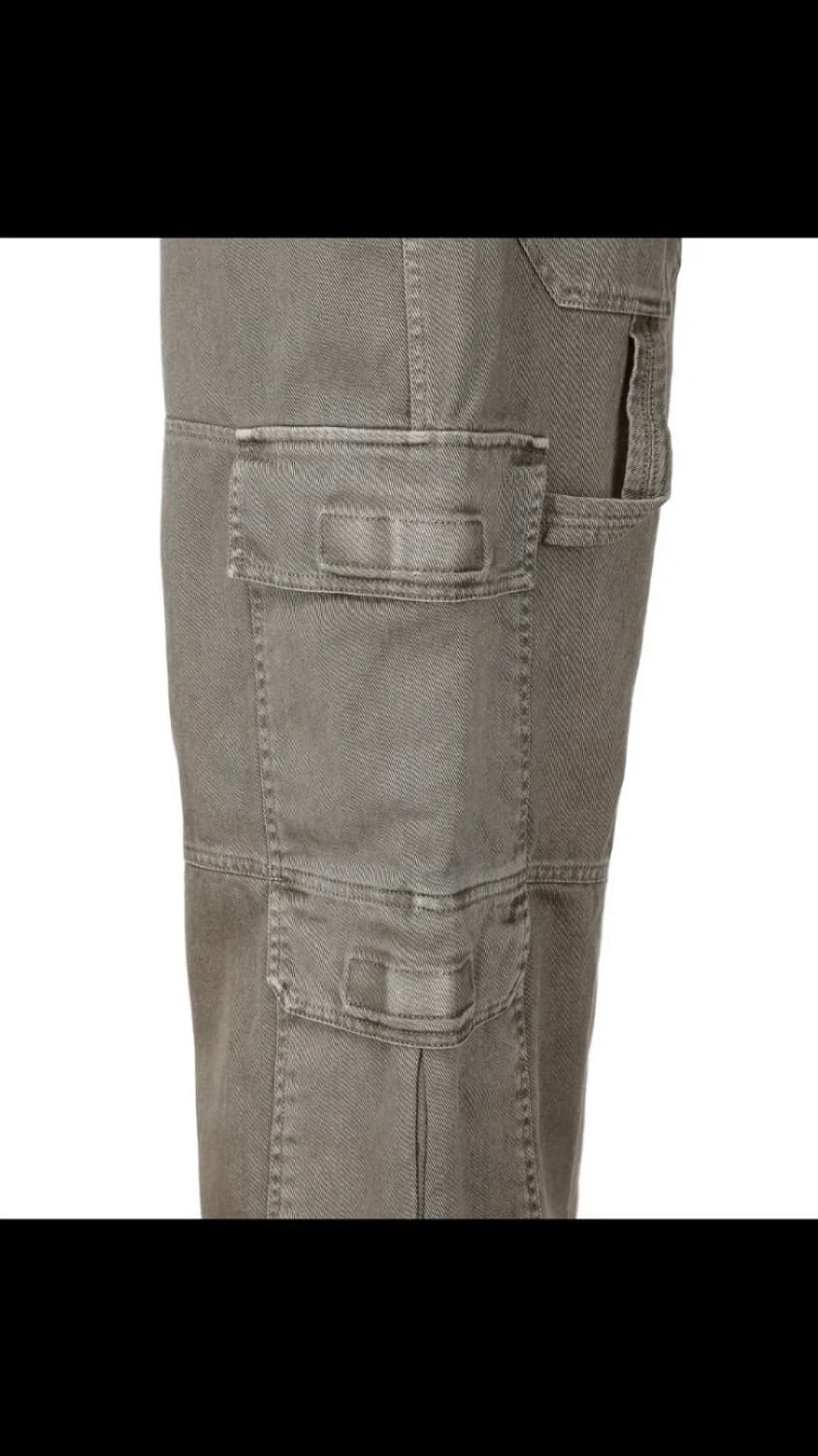 일꼬르소 가먼트다잉 와이드 카고 팬츠 워시드 브라운 상품이미지4