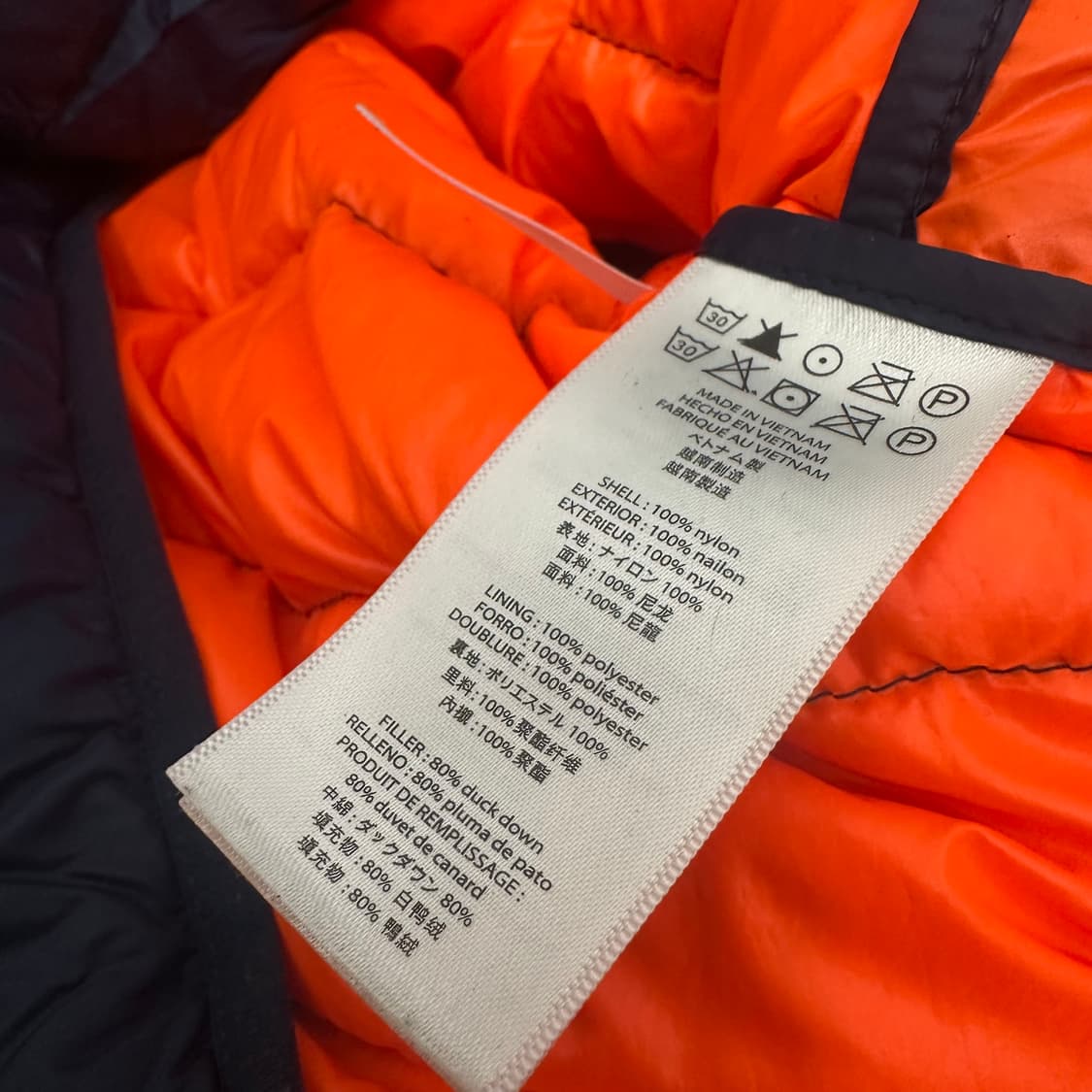 마이클코어스 후드 덕다운 패딩 네이비 L 상품이미지9