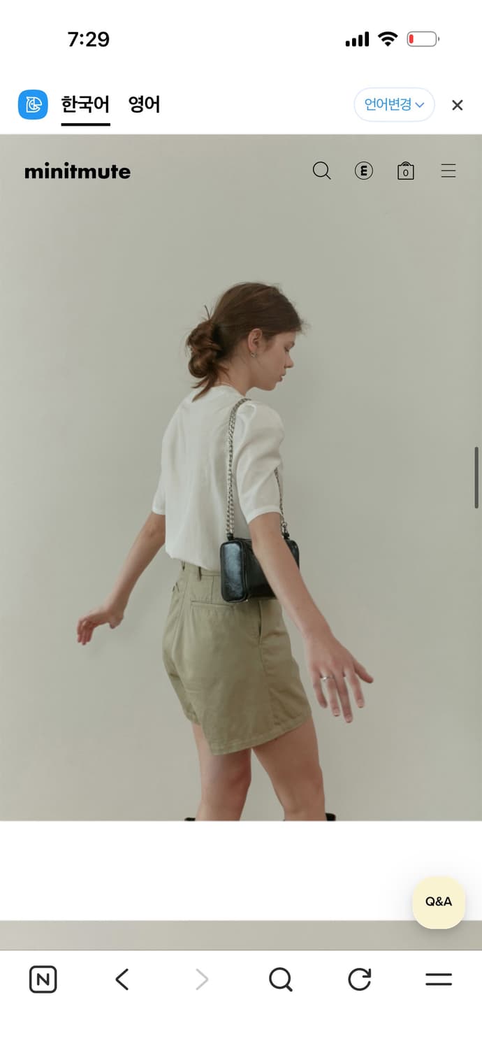 미닛뮤트 브렛 미니 백 블랙 상품이미지3