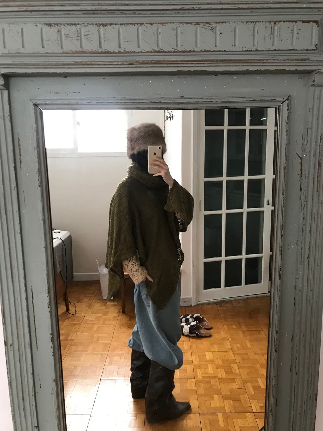 vintage turtle neck cape 상품이미지2