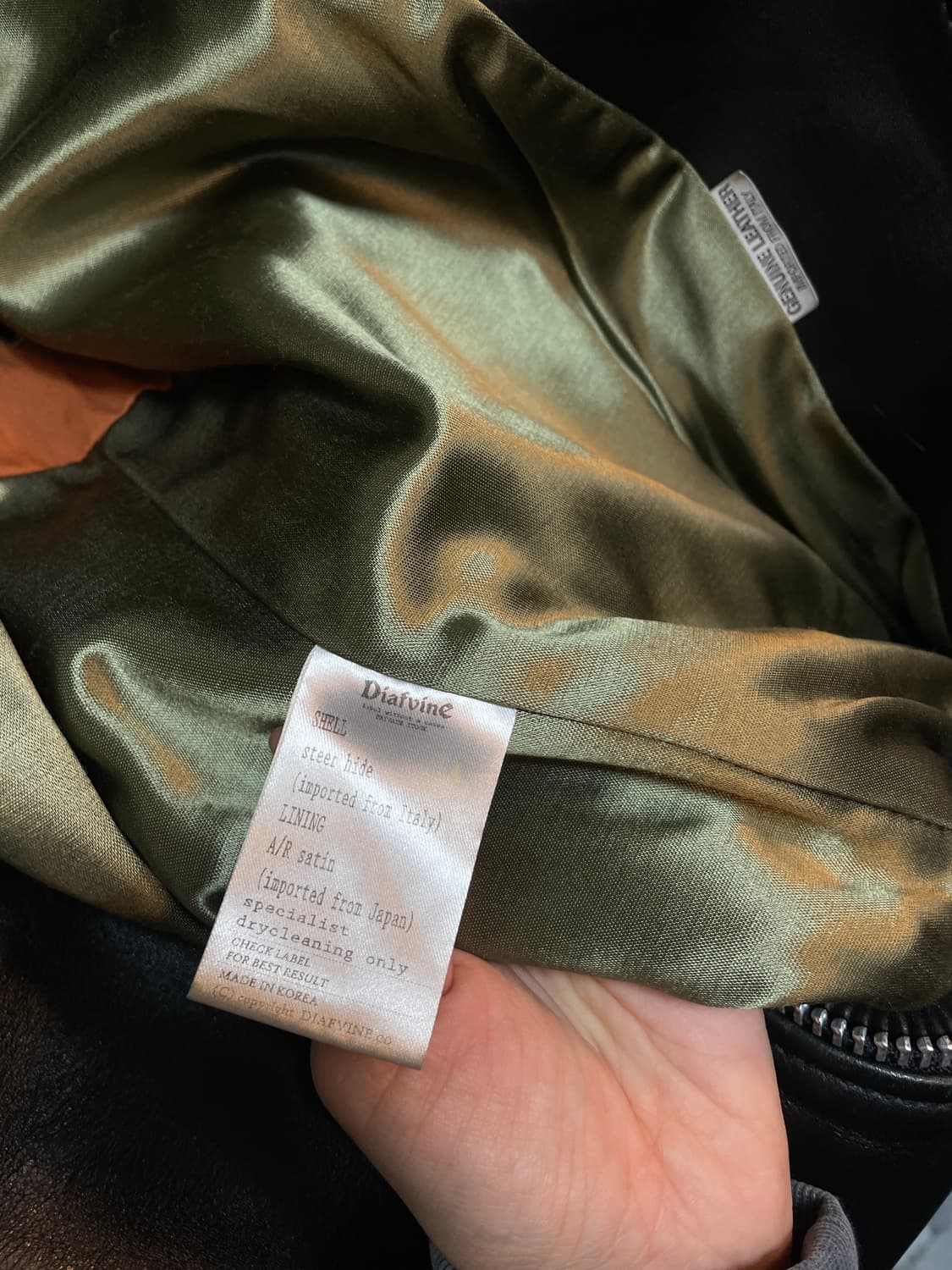 디아프바인 소가죽 자켓 상품이미지9