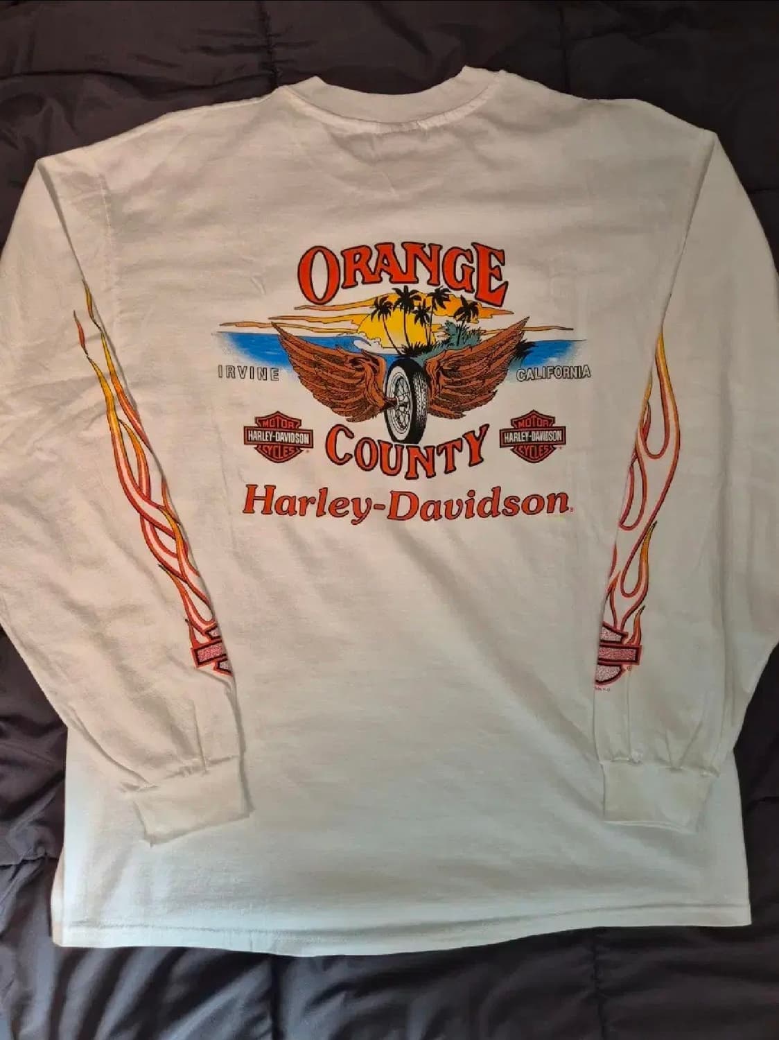 90s 할리데이비슨 실드 롱슬리브 긴팔티 XL 상품이미지2
