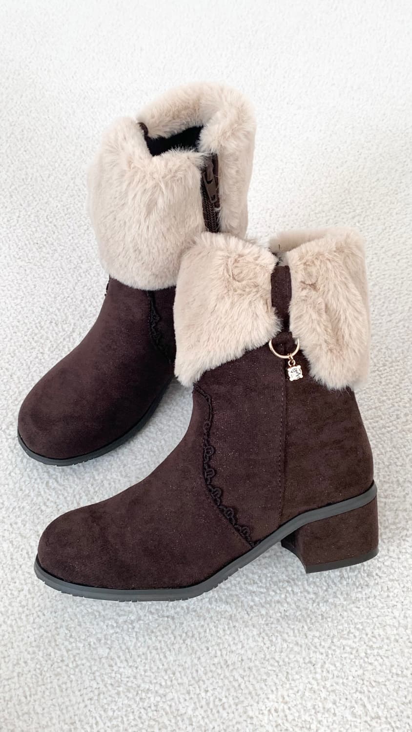 엑시즈팜 초코 글리터 윈터부츠 상품이미지1