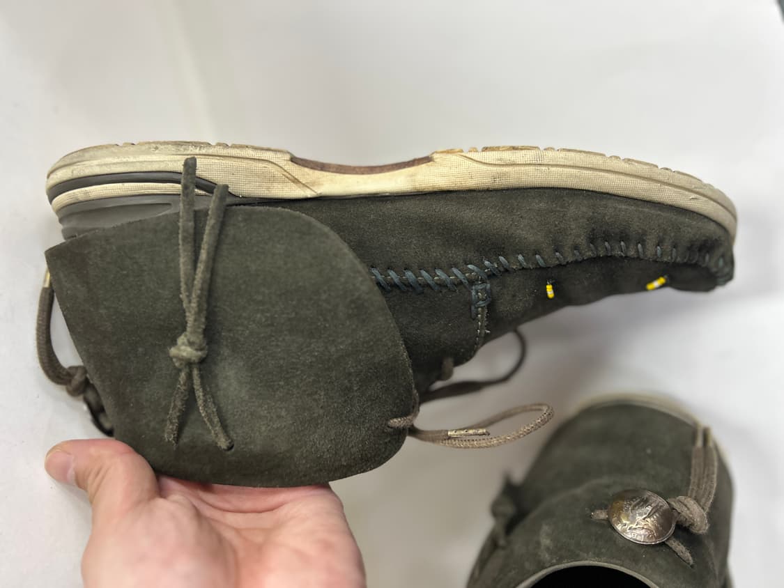 VISVIM 비즈빔 올리브 스웨이드 FBT 하프달러콘초 커스텀 9.5 상품이미지8
