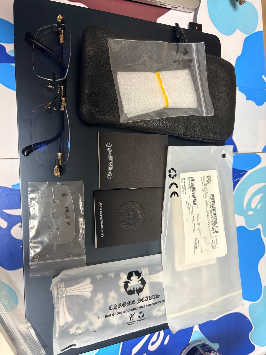 크롬하츠 필스 3 매트블랙 18k도금 금장식 상품이미지1