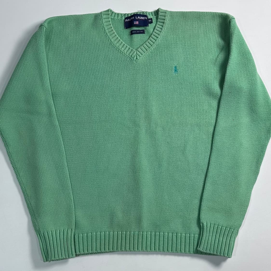 폴로 랄프로렌 그린 코튼 니트 상품이미지1
