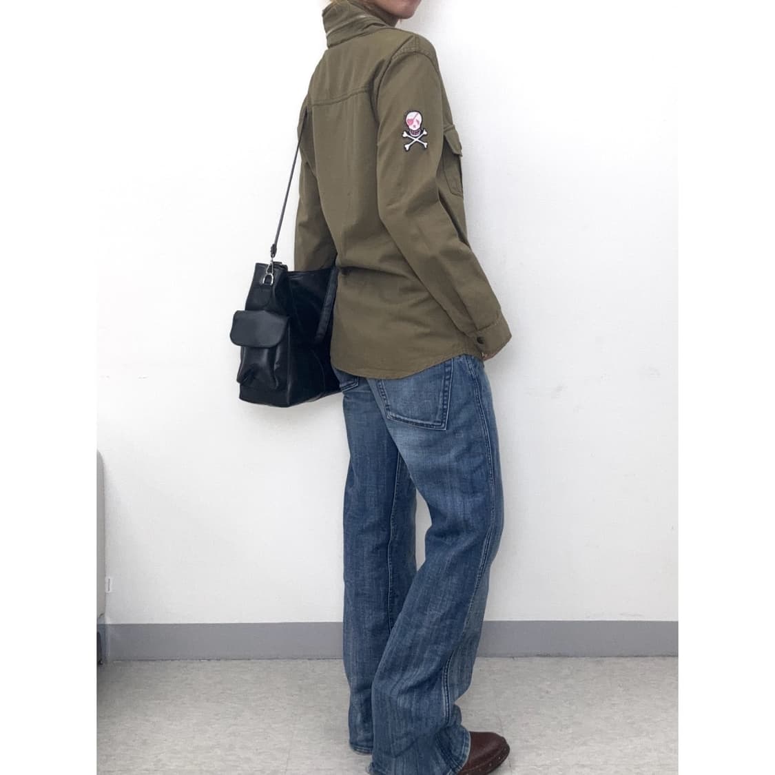 빈티지 카키 자켓 y2k 락시크 상품이미지4