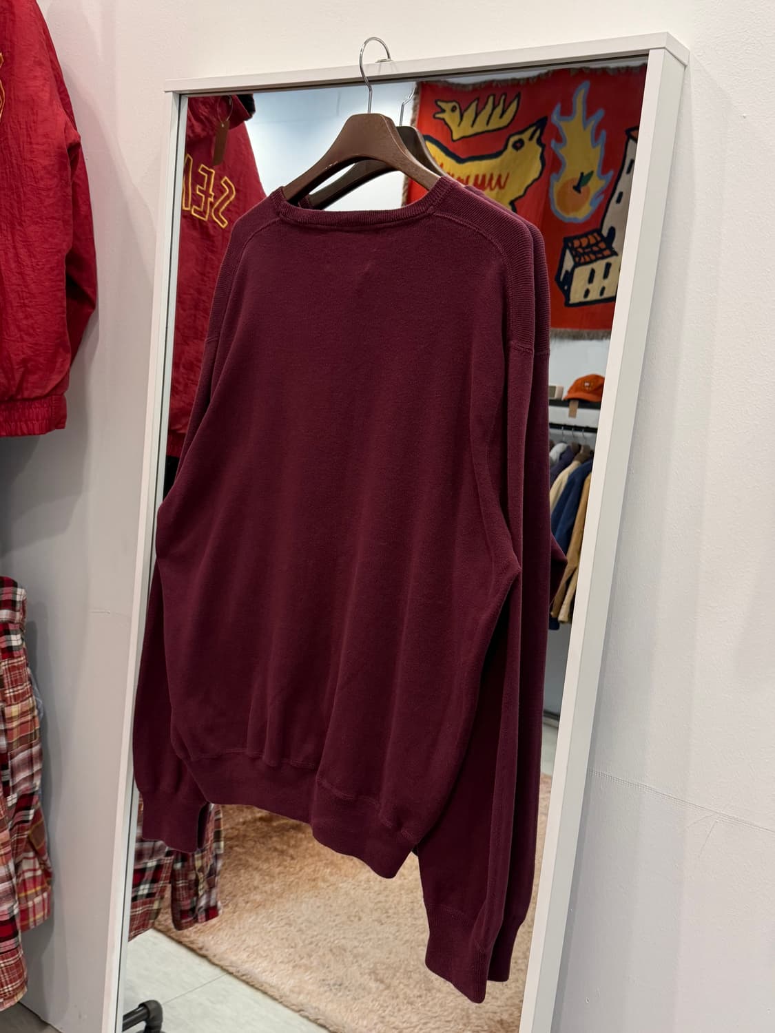 Polo ralph lauren 폴로 랄프로렌 니트 스웻셔츠 (wine) 상품이미지5