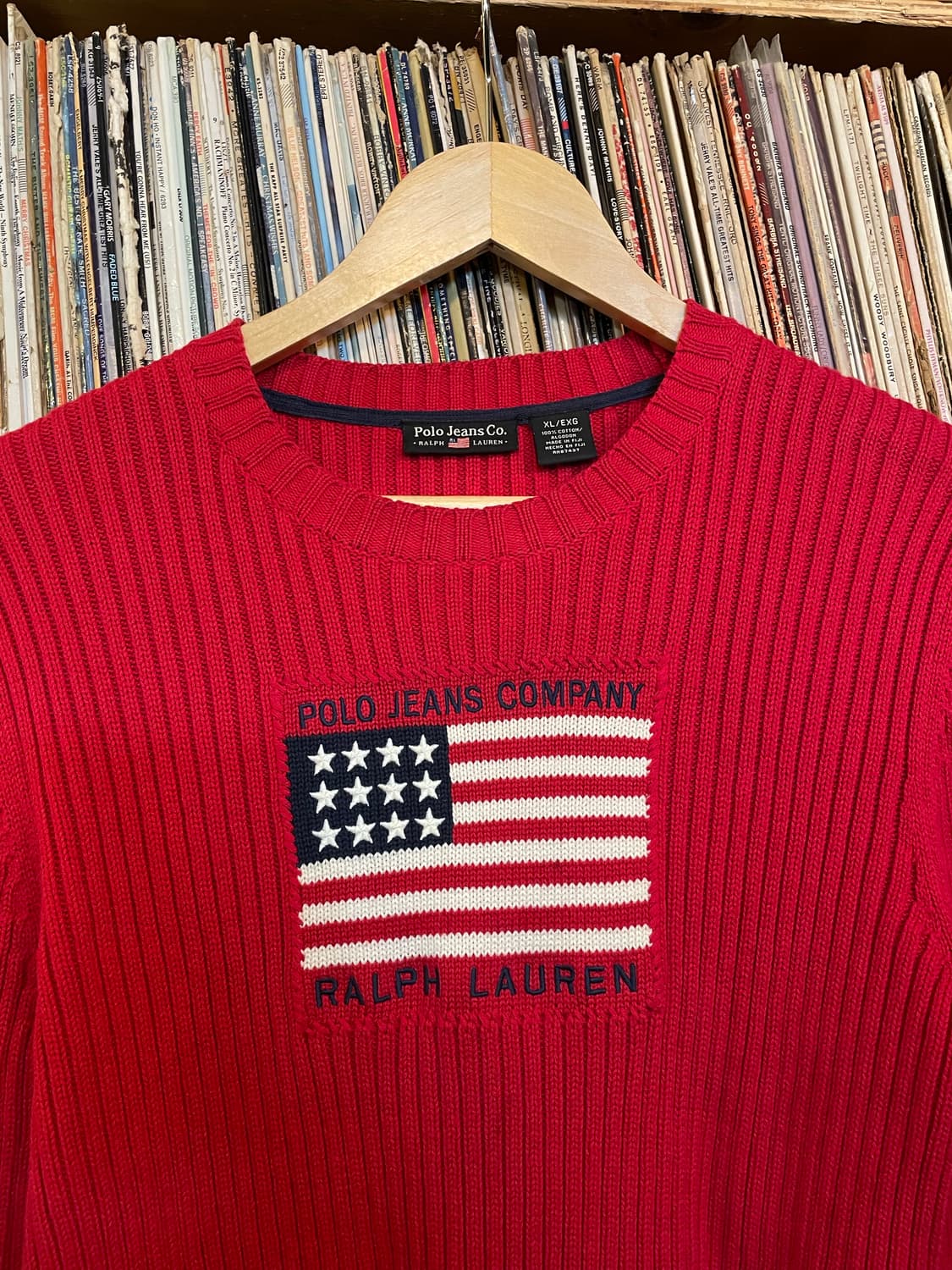 폴로진스 성조기 라운드넥 니트 상품이미지2