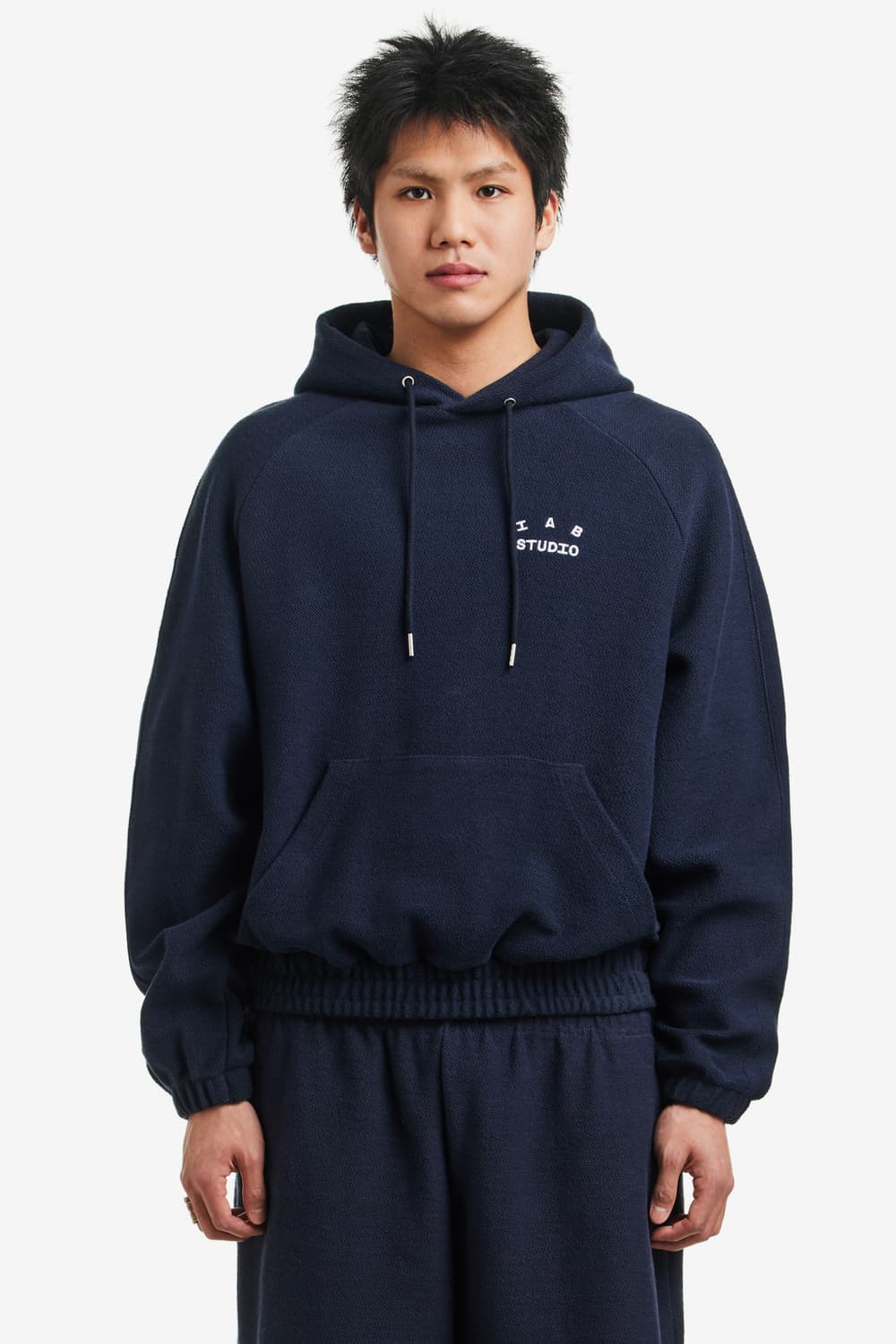 미개봉 아이앱스튜디오 헤링본 후드 네이비 S 상품이미지5