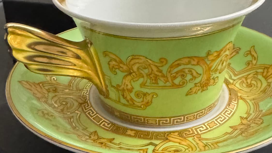 Versace x Rosenthal Gold Ivy Teacup & Sa 상품이미지6