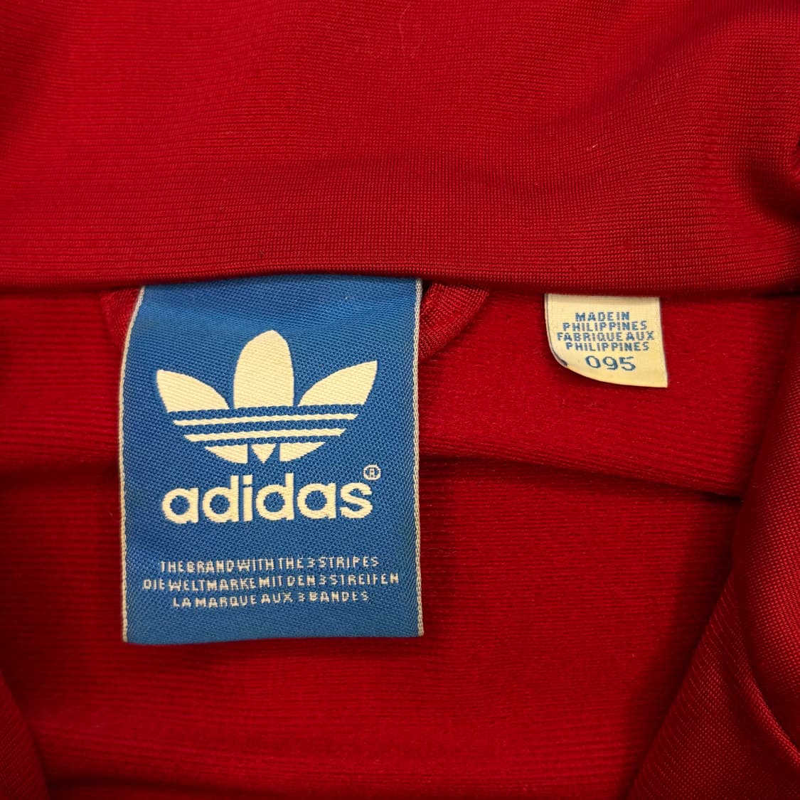 95 아디다스 파이어버드 레드 블랙 라인 트랙탑 상품이미지4