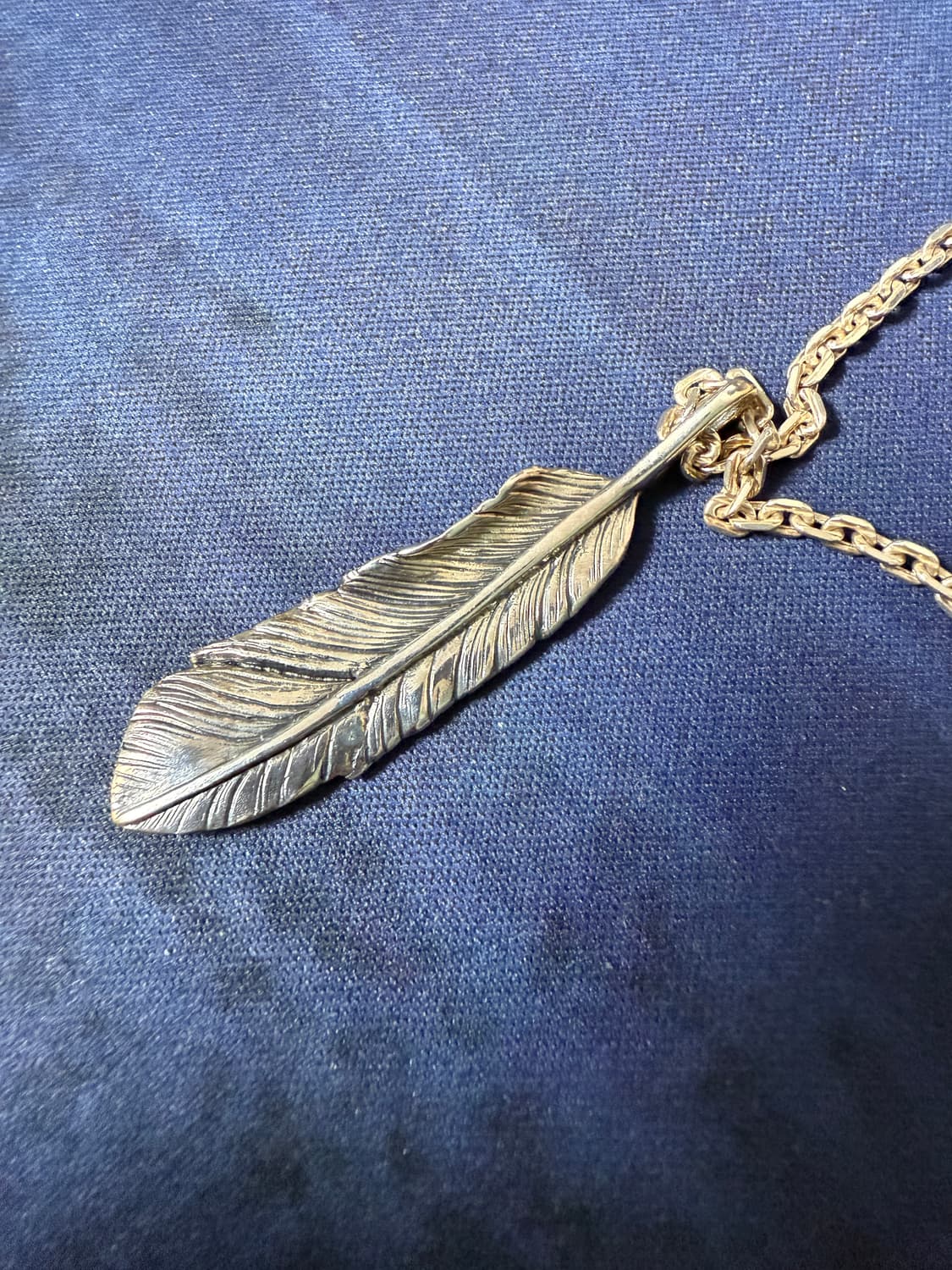 오리지널 인디언 페더 실버 목걸이(핸드메이드) 상품이미지2