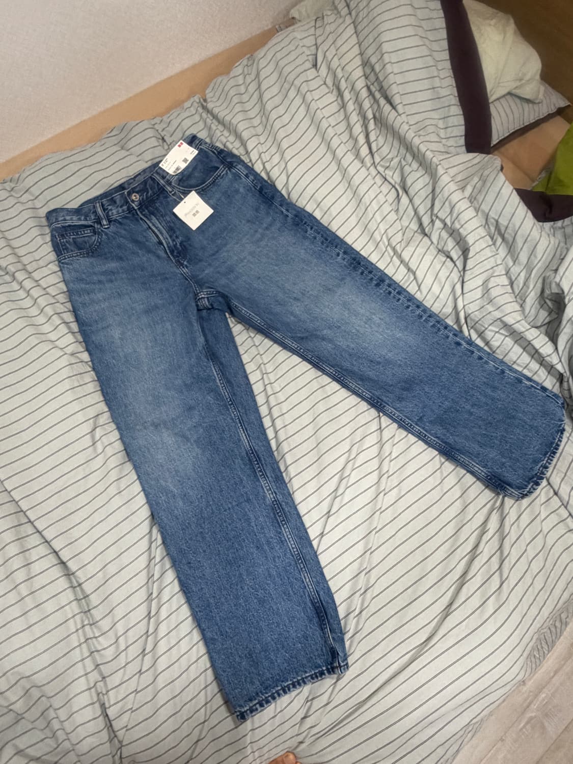 (31) 유니클로 jwa 스트레이트진 65 블루 상품이미지2