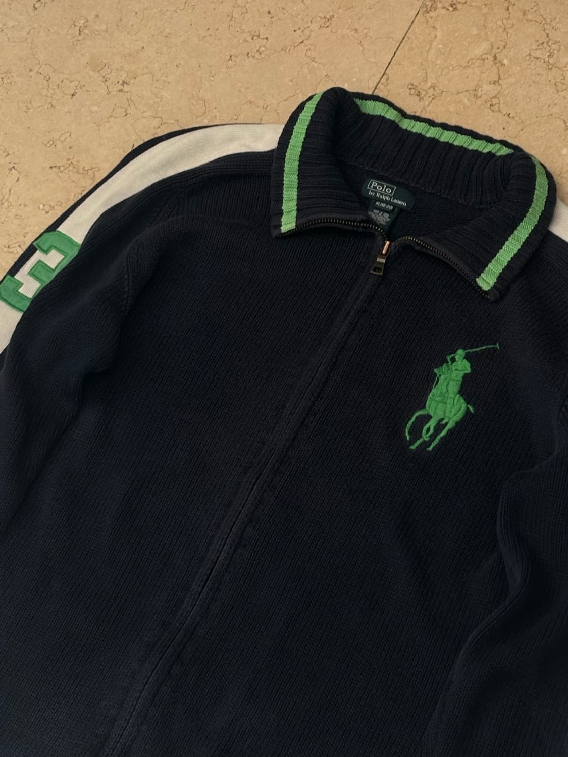 폴로 랄프로렌 빅포니 빈티지 니트집업🫛 상품이미지1