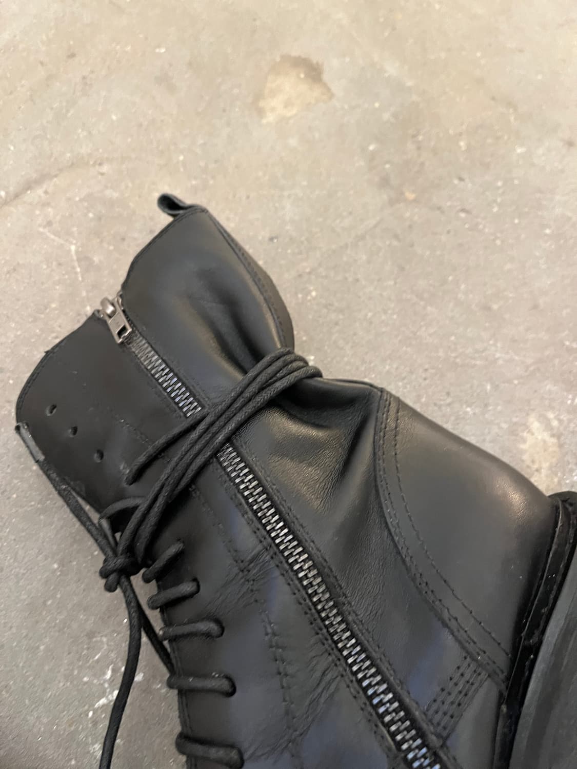 Ann Demeulemeester 앵클 하이크 레이스업 부츠 상품이미지5