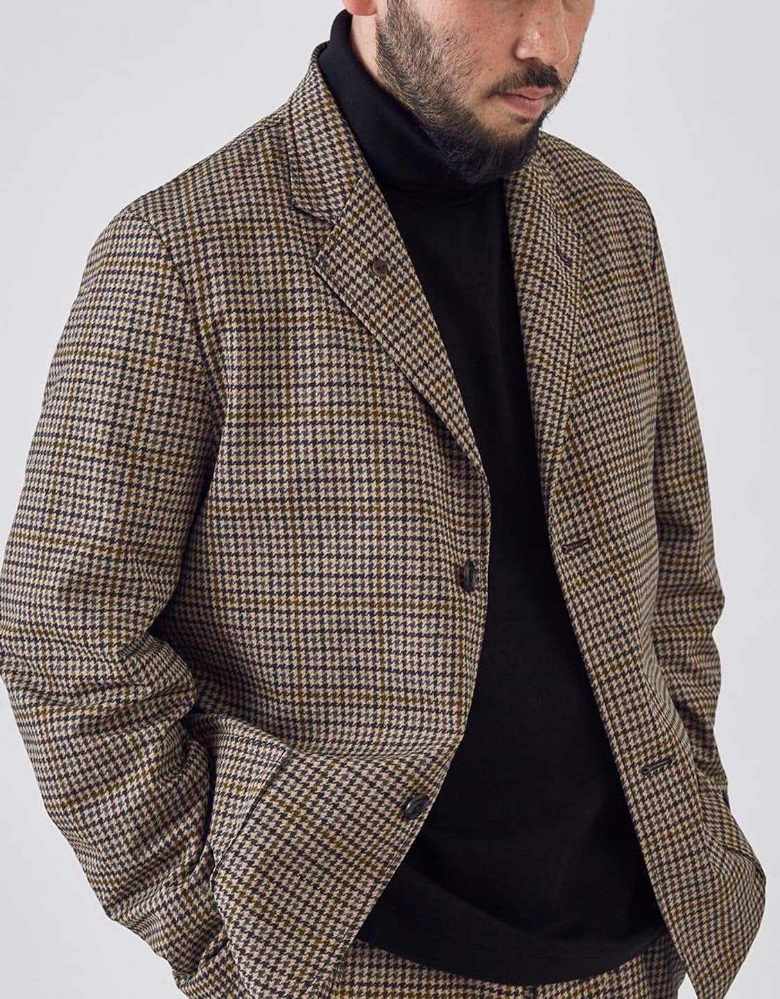 나나미카 하운드투스 체크 패턴 자켓 L 상품이미지1