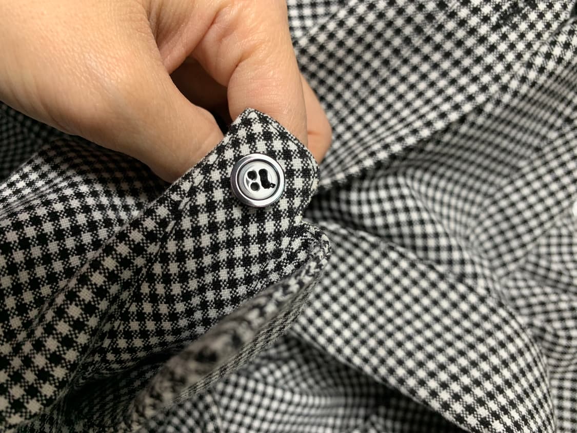 쉬이즈큐트 제인셔츠 체크 블랙 상품이미지2