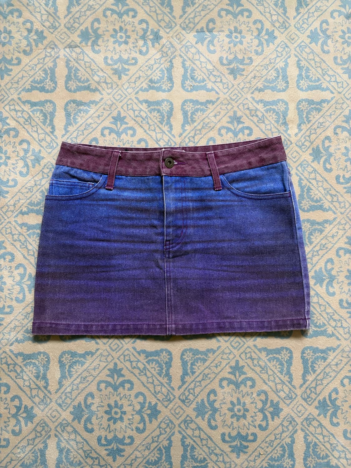 gradient denim mini skirt  상품이미지1