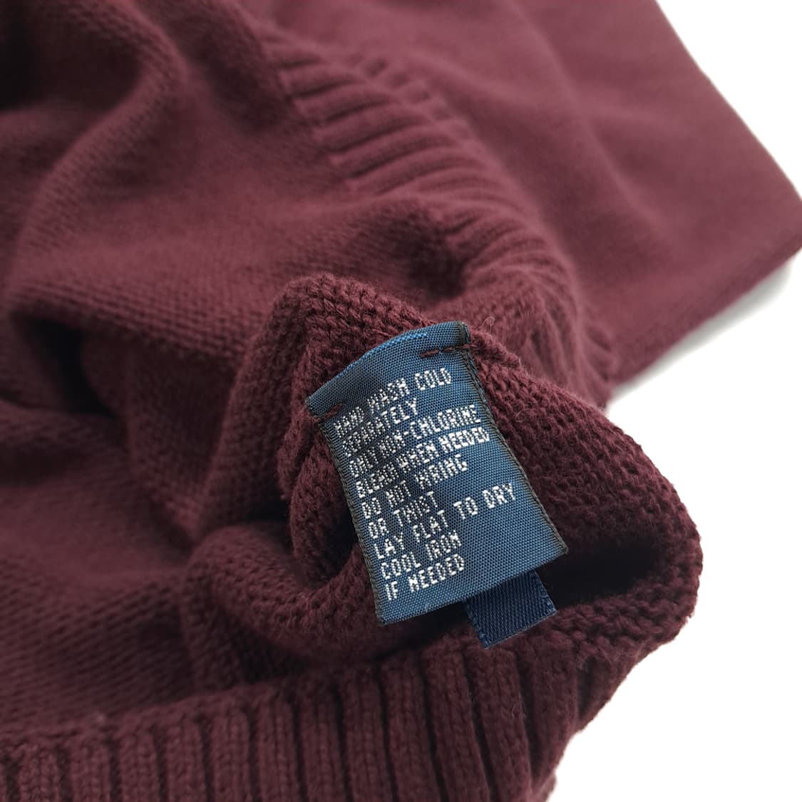 CN839 2XL 폴로 랄프로렌 버건디와인 하프집업 긴팔 니트 스웨터 상품이미지6