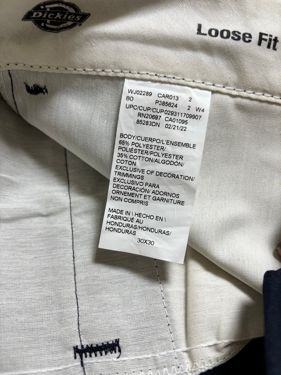 디키즈 더블니 네이비 상품이미지3