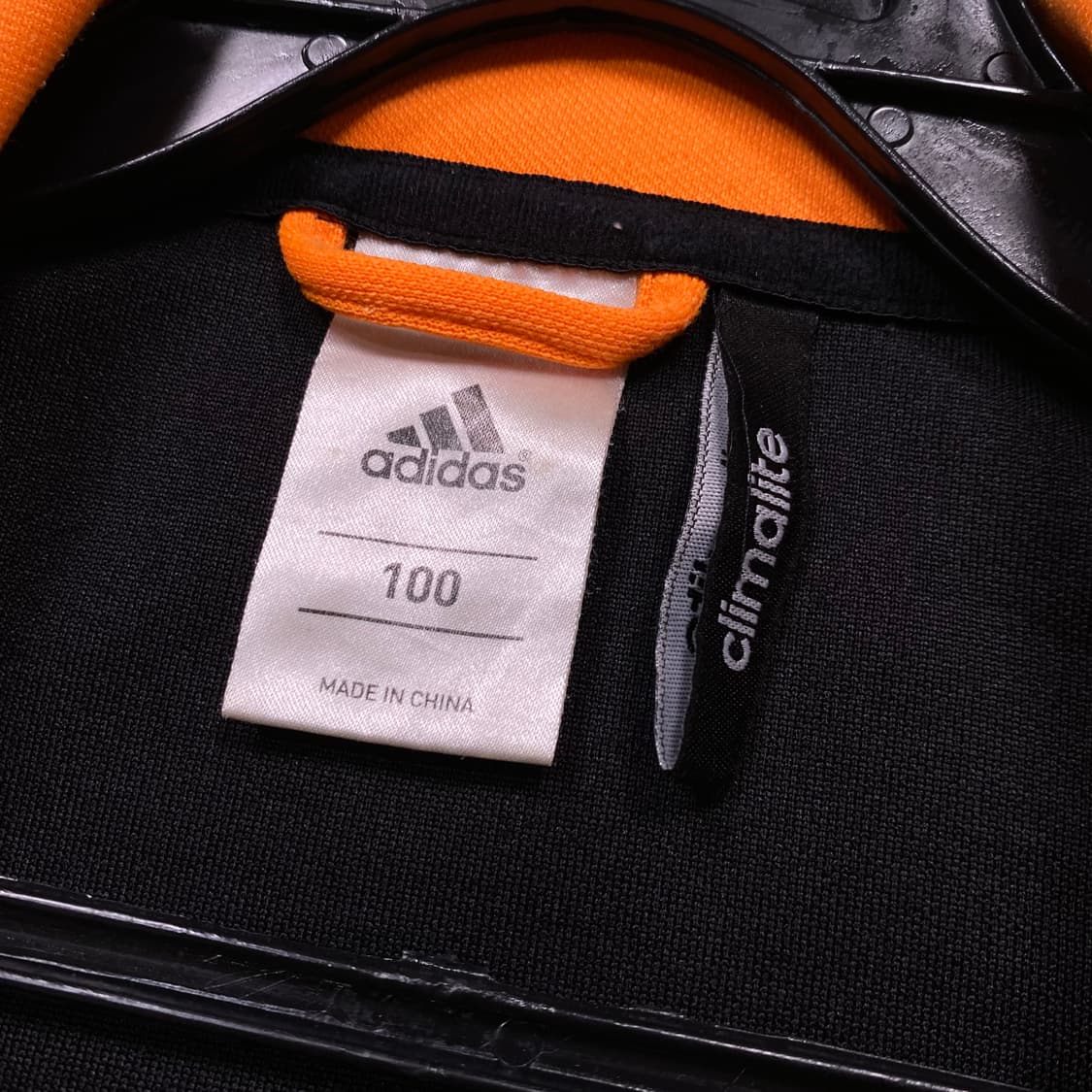 아디다스 검정 주황 삼각 로고 져지 트랙탑 상품이미지3