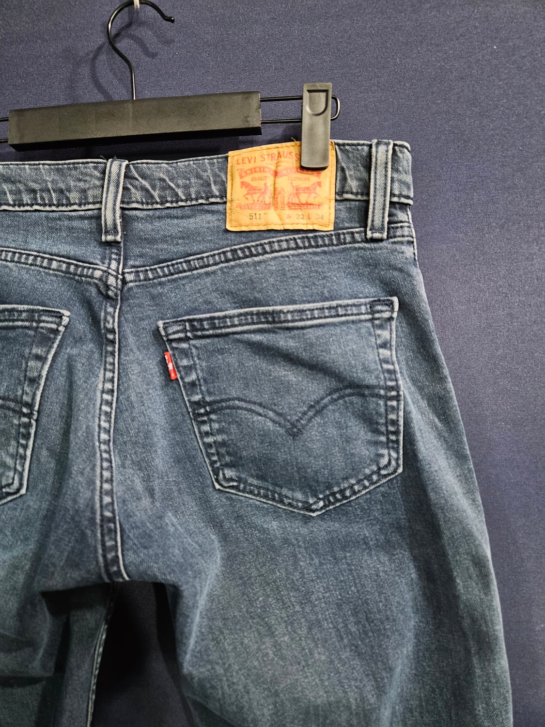 리바이스 511 네이비 남성 슬림핏 허리 32 스판 데님팬츠  상품이미지8