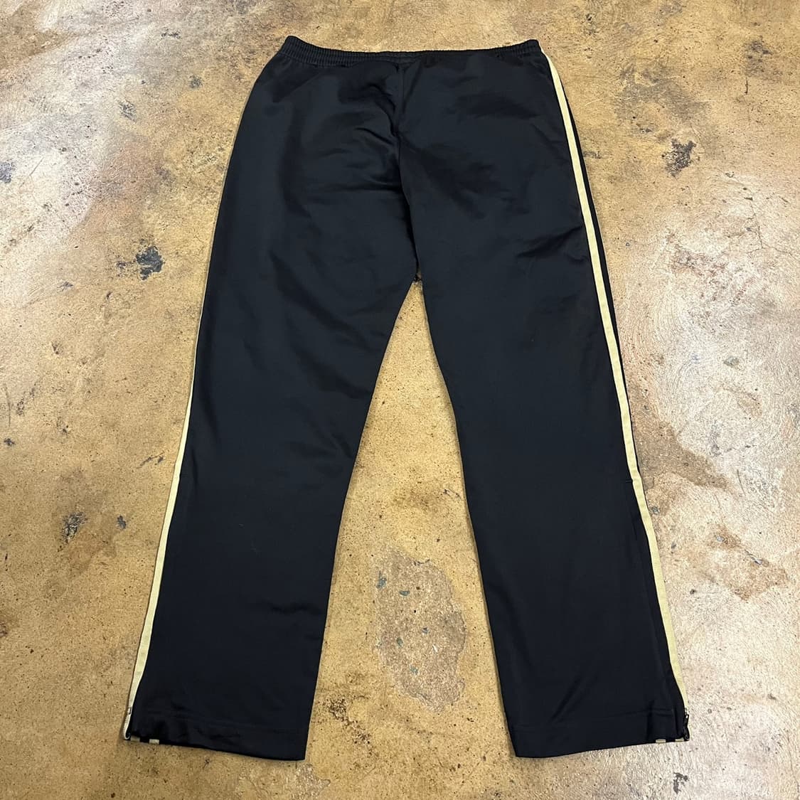 [정품/100] 아디다스 삼선 트레이닝 바지 블랙 골드 골검 b14 상품이미지3