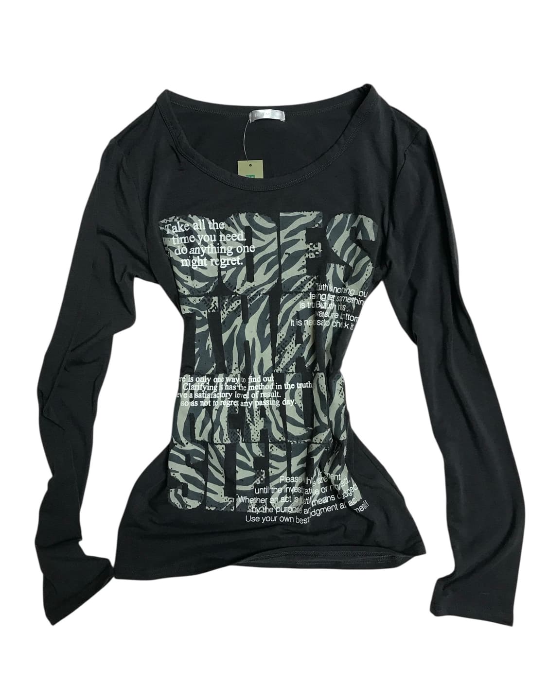 일본 빈티지 지브라 롱 슬리브 상품이미지1