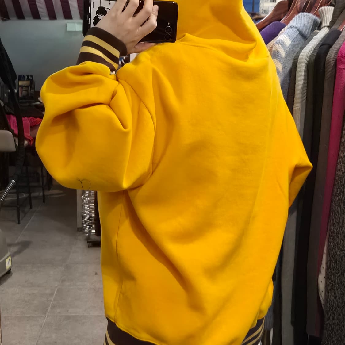 [NO.9] 미주리 타이거즈 기모 후드 옐로우 상품이미지4