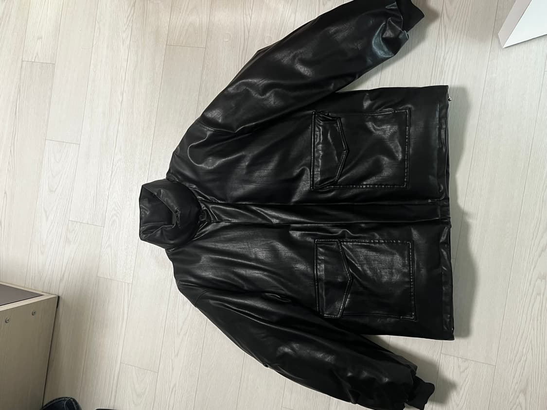 라퍼지 스토어 a-2 버핑 레더 패딩 상품이미지1