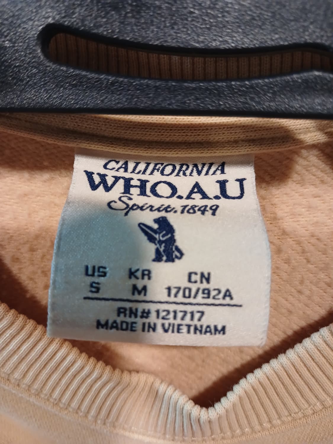 후아유 스티브 베어 맨투맨 상품이미지3