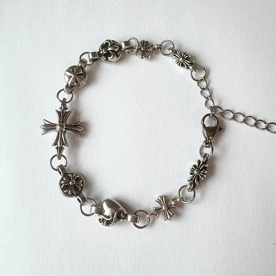 🖤십자가 실버 체인 팔찌🖤 커플 팔찌로 강추👍 (새상품) 상품이미지1