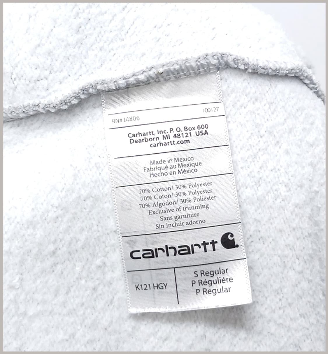 칼하트 정품 후드 티셔츠 100 J-369 상품이미지7