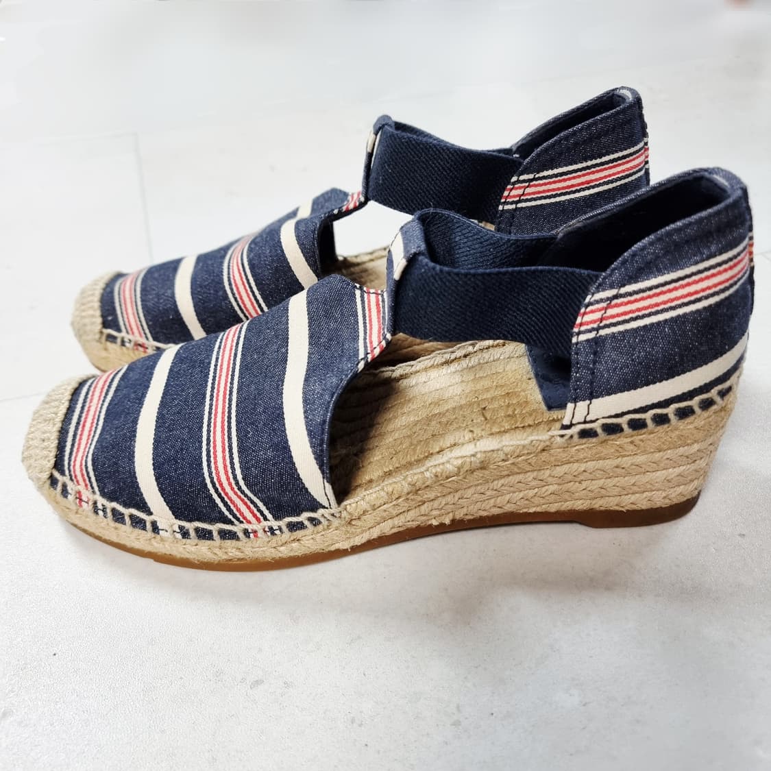 토리버치 에스파드류 웨지힐 샌들 슈즈 구두 (230/표기6M) 상태양호 상품이미지2