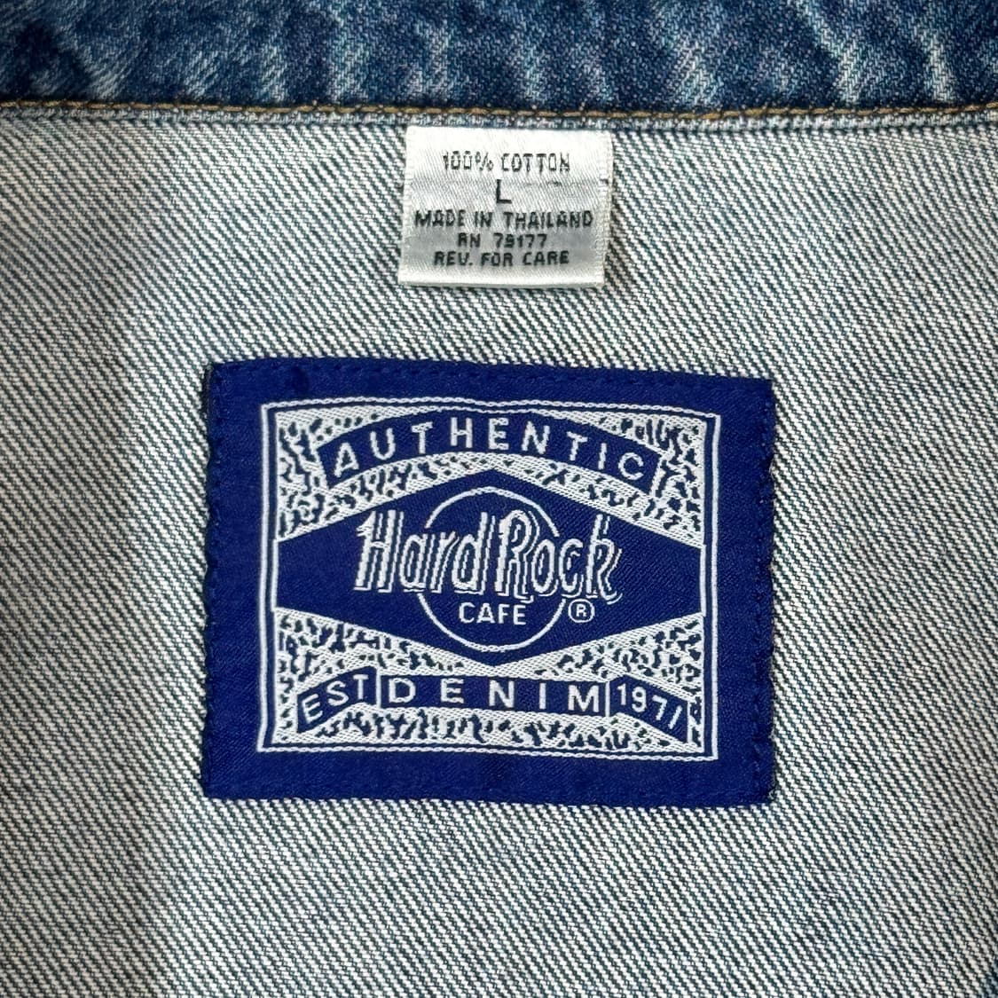 L) Hard Rock 하드락카페 하와이 마우이 데님 트러커 자켓 상품이미지7