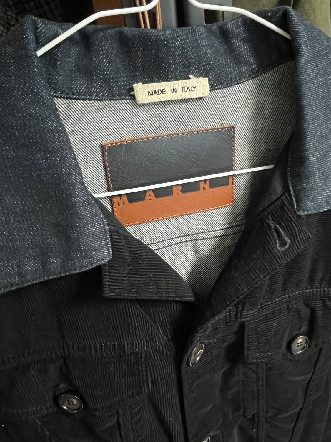 마르니 블랙 코듀로이 자켓 상품이미지1