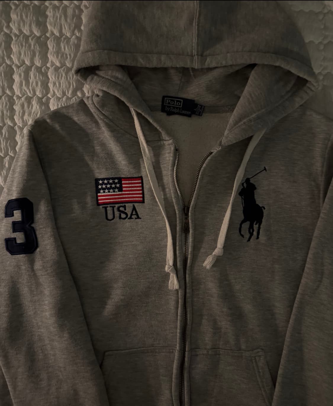 폴로 빅포니 성조기 후드집업(L)삽니다 상품이미지1