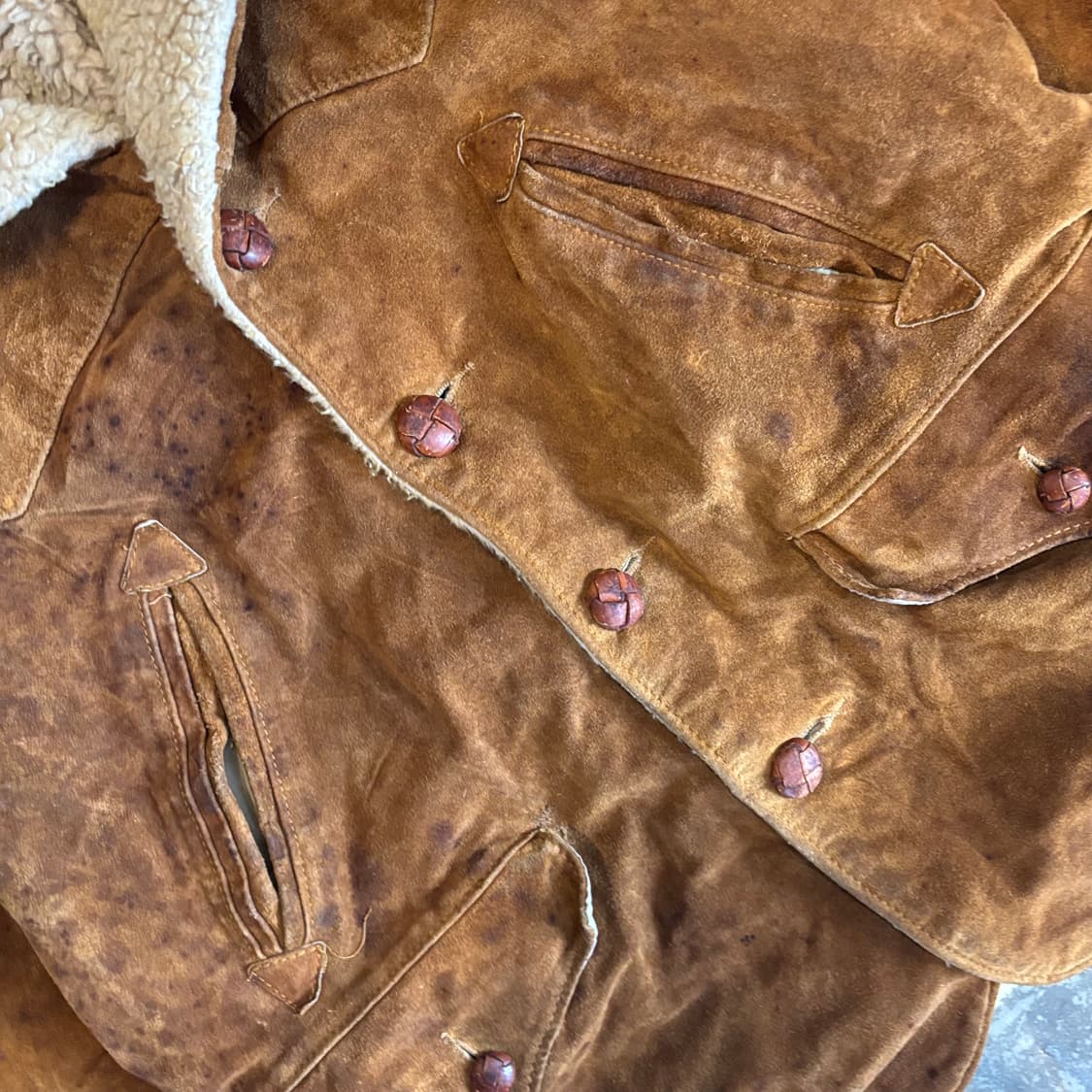 80년대 미국 쇼트 웨스턴 스웨이드 랜처 자켓 상품이미지5